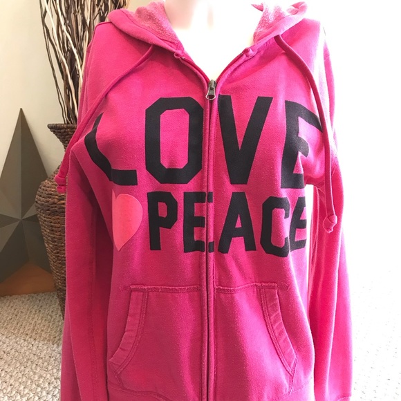 Women’s Hooded Sweatshirt Hot Pink - Picture 5 of 9